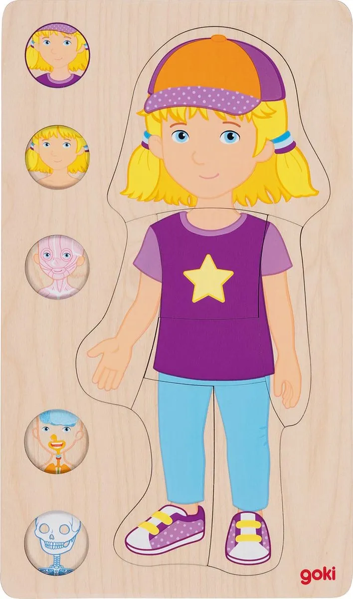 Goki Puzzle Girl 29 Stuks - Multicolor
