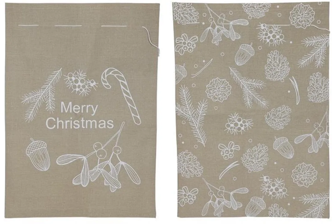 Svenska Living Kerstzak Jute Look 50x70cm