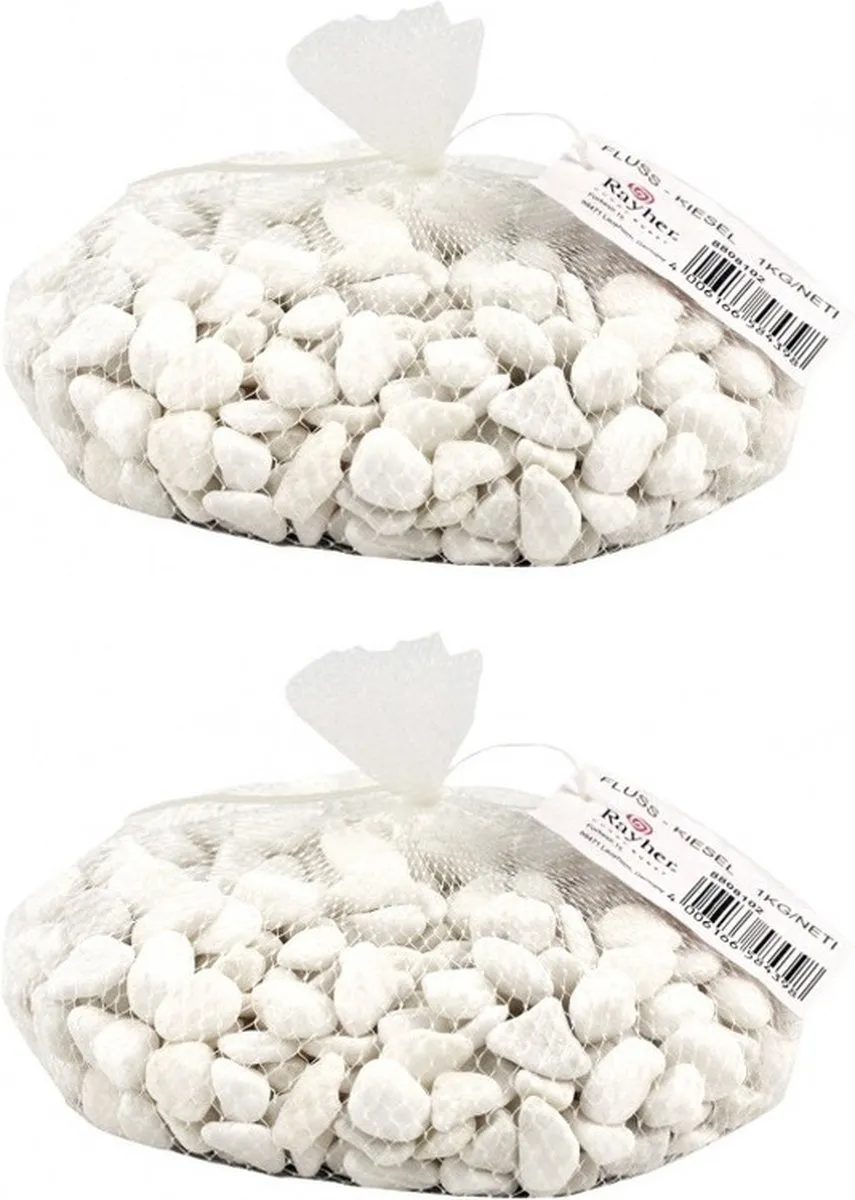 Rayher Witte Kiezels 4kg