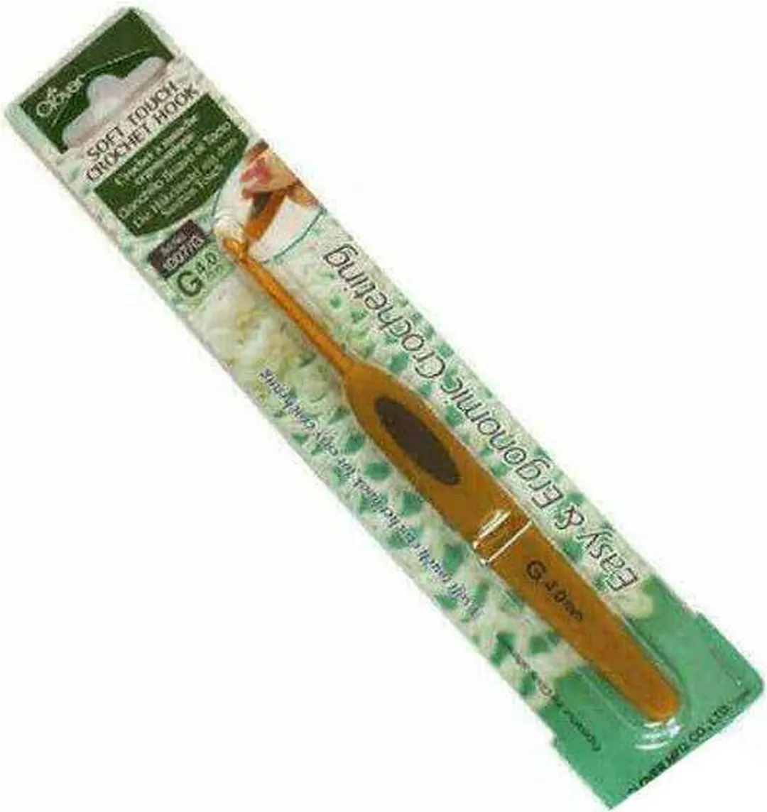Clover Soft Touch Haaknaald 4mm - Goud