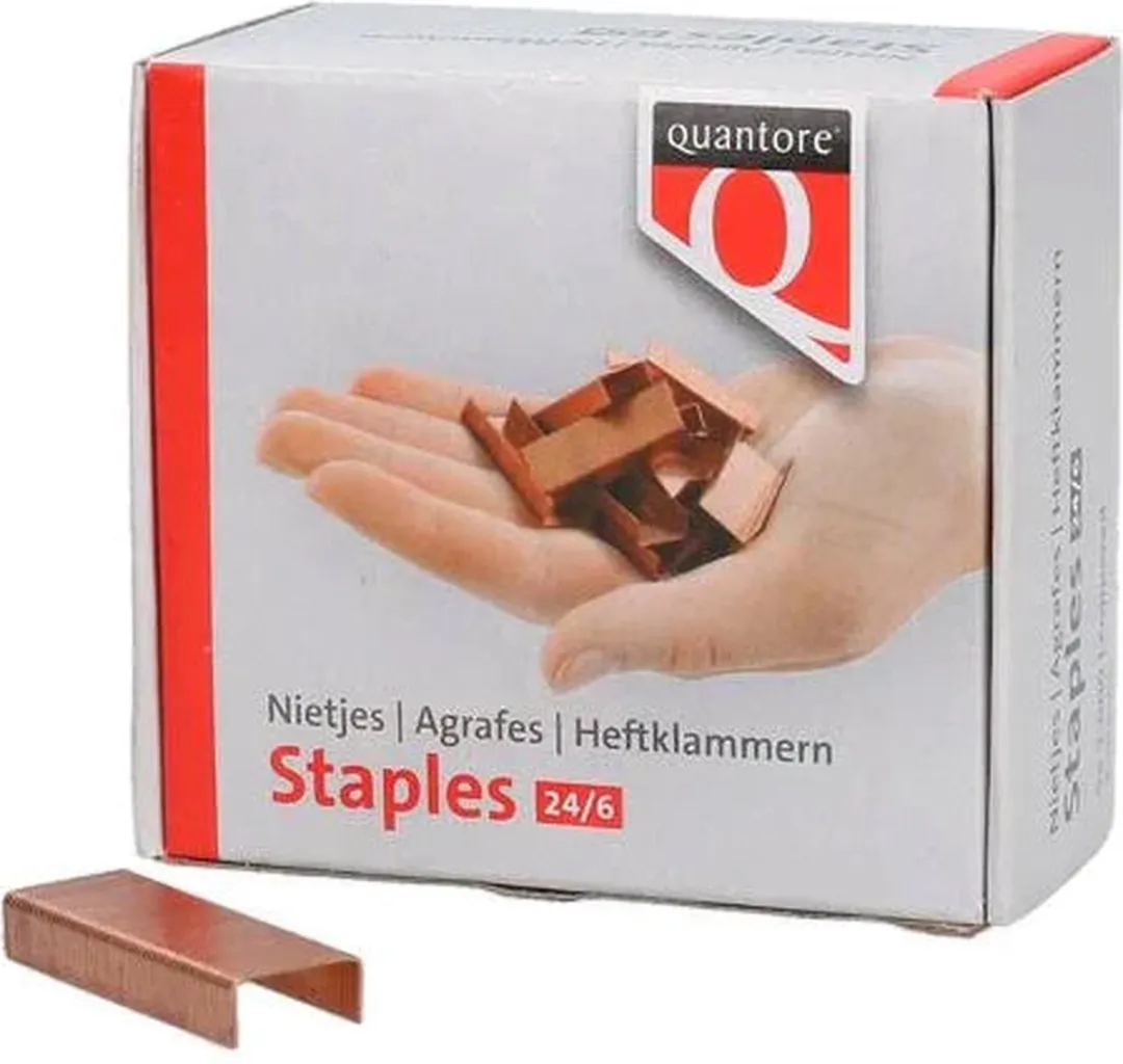 Quantore 24/6 Verzinkte Standaard Nietjes - 5.000 Stuks