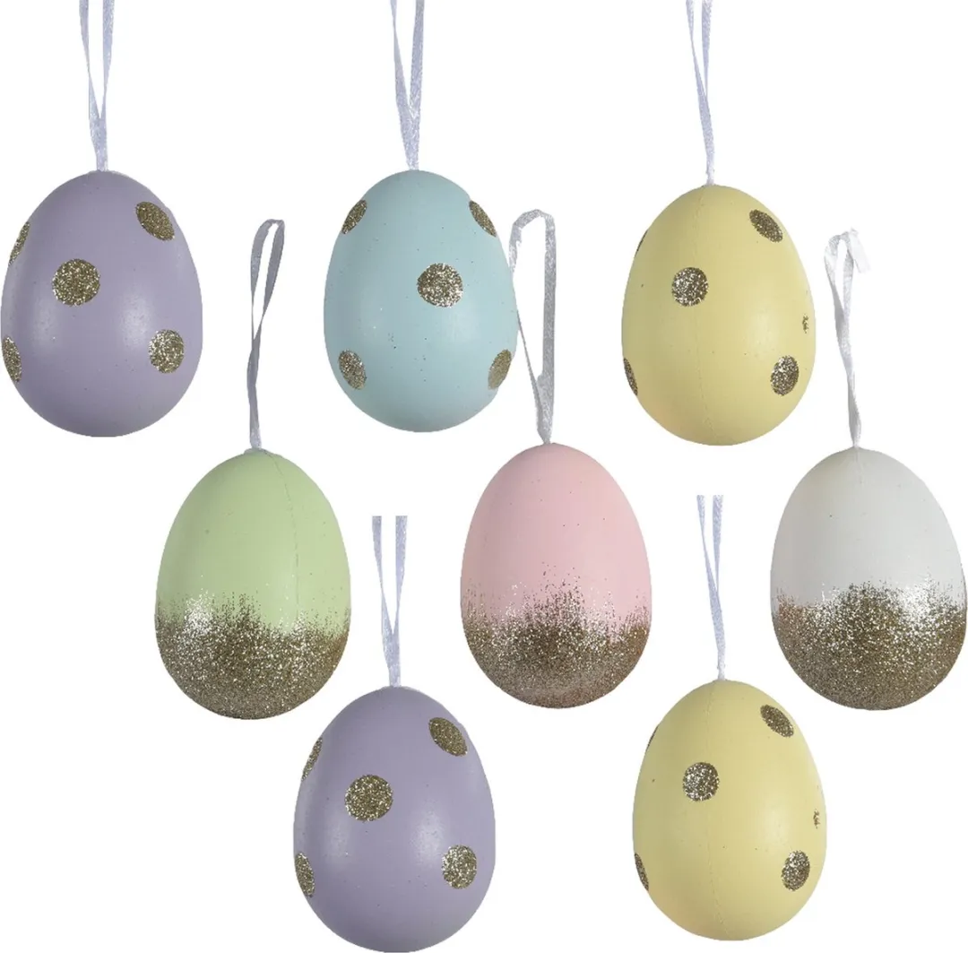 Decoris Paaseieren met stippen