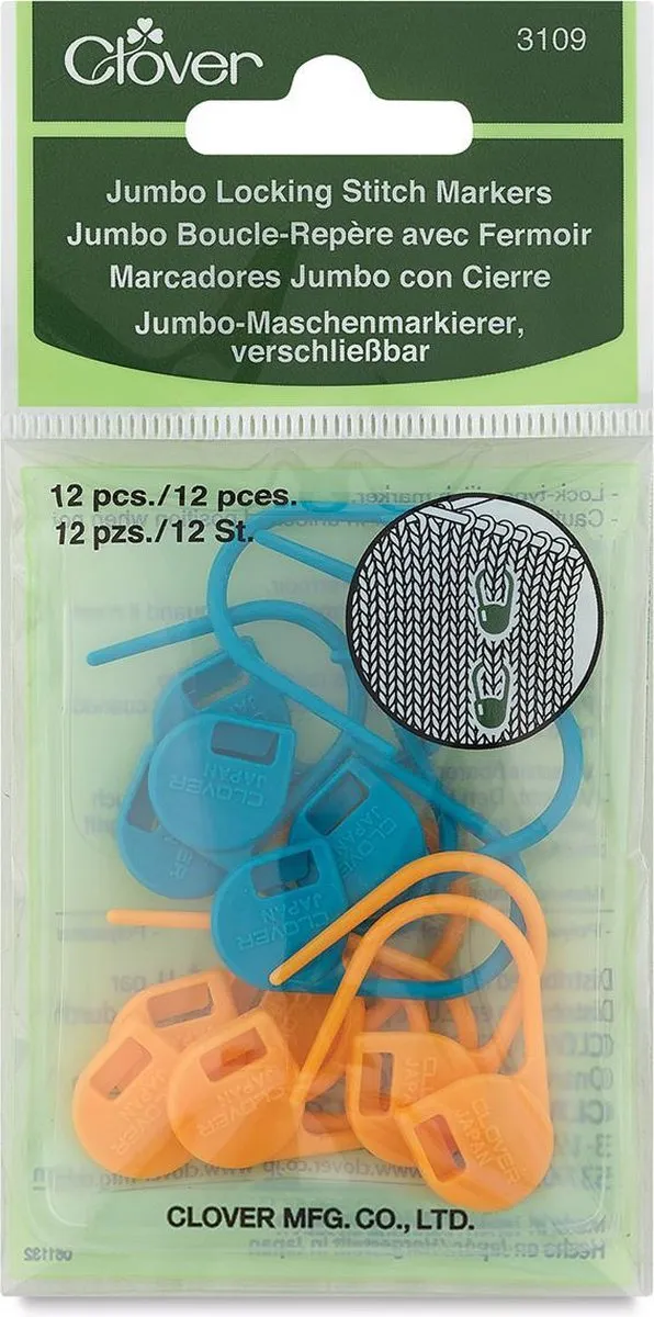 Clover Jumbo Maasmarkers 12 Stuks