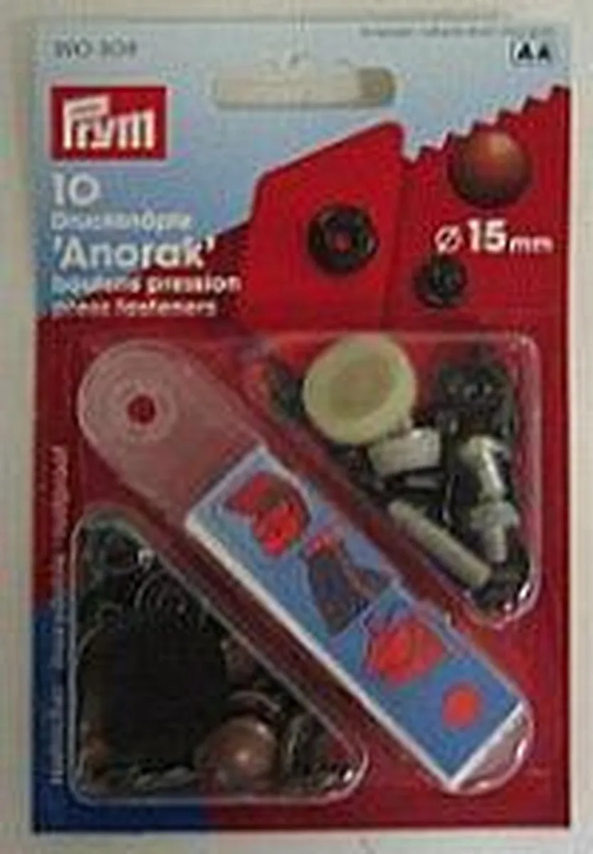 Prym Anorak Drukknopen 15mm Oudkoper - 10 Stuks