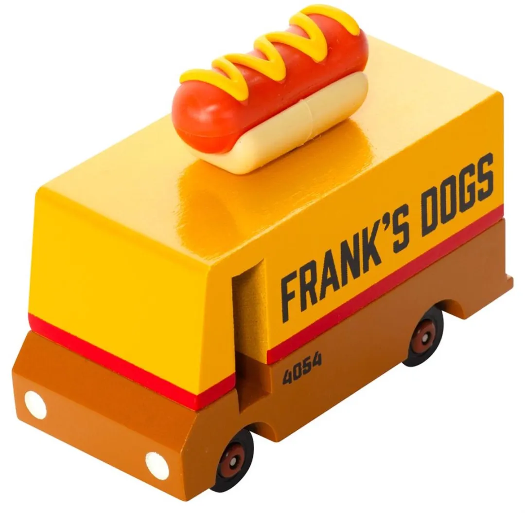 Candylab Candycar Vans Hot Dog Van F171 - Houten Diecast - 3+ - afbeelding 6 van 6