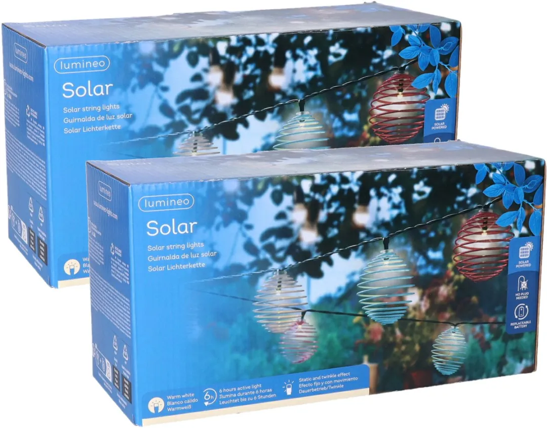 Lumineo Zonne-energie Lichtsnoer 470cm