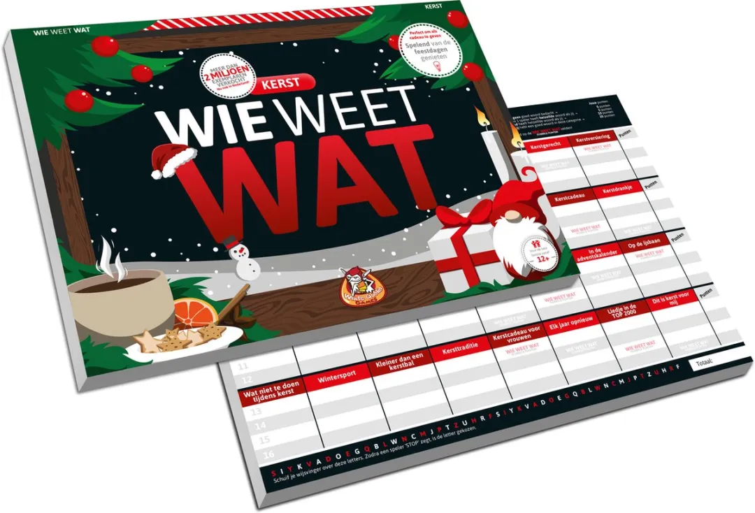 White Goblin Games Wie Weet Wat Kerst Partyspel - 2-10 Spelers