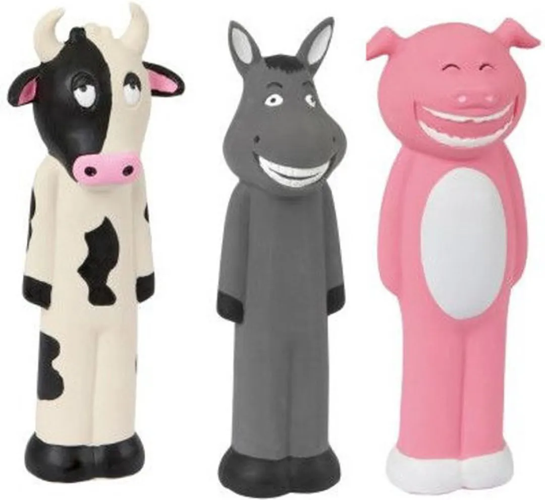 Kerbl Latex Honden Speelgoed - Roze/Wit/Zwart