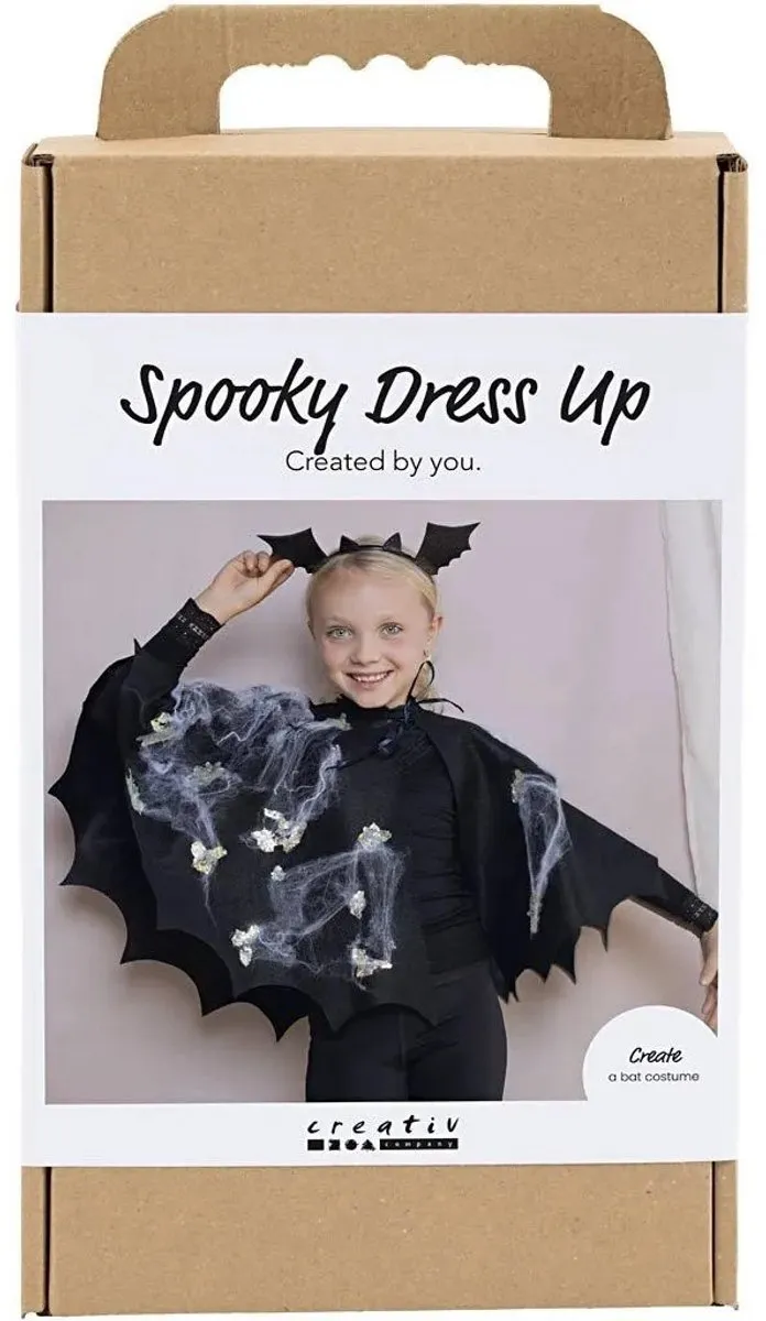 Creativ Company Griezelige Verkleedkleding Vleermuiscape Multicolor