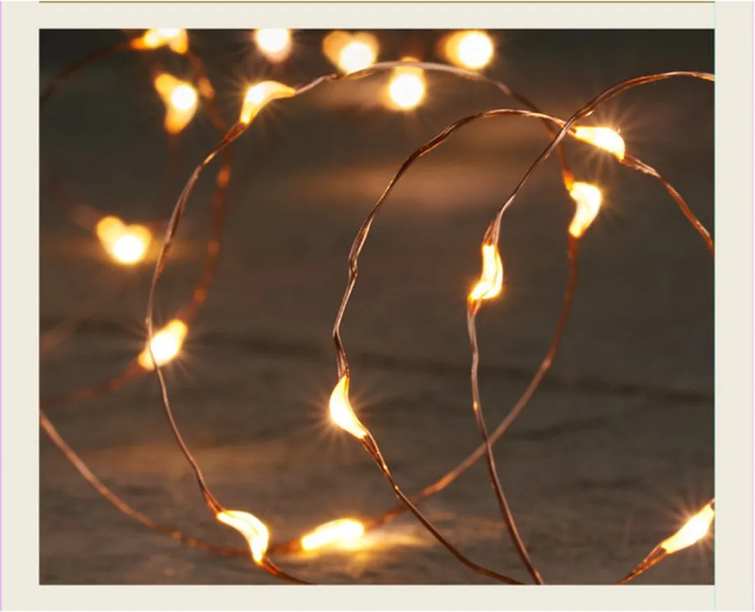Anna's Collection Draadverlichting Koper 20 LED Warm Wit 100cm