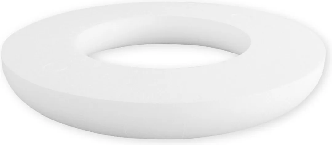 Rayher Piepschuim Ring/Krans Wit 25cm