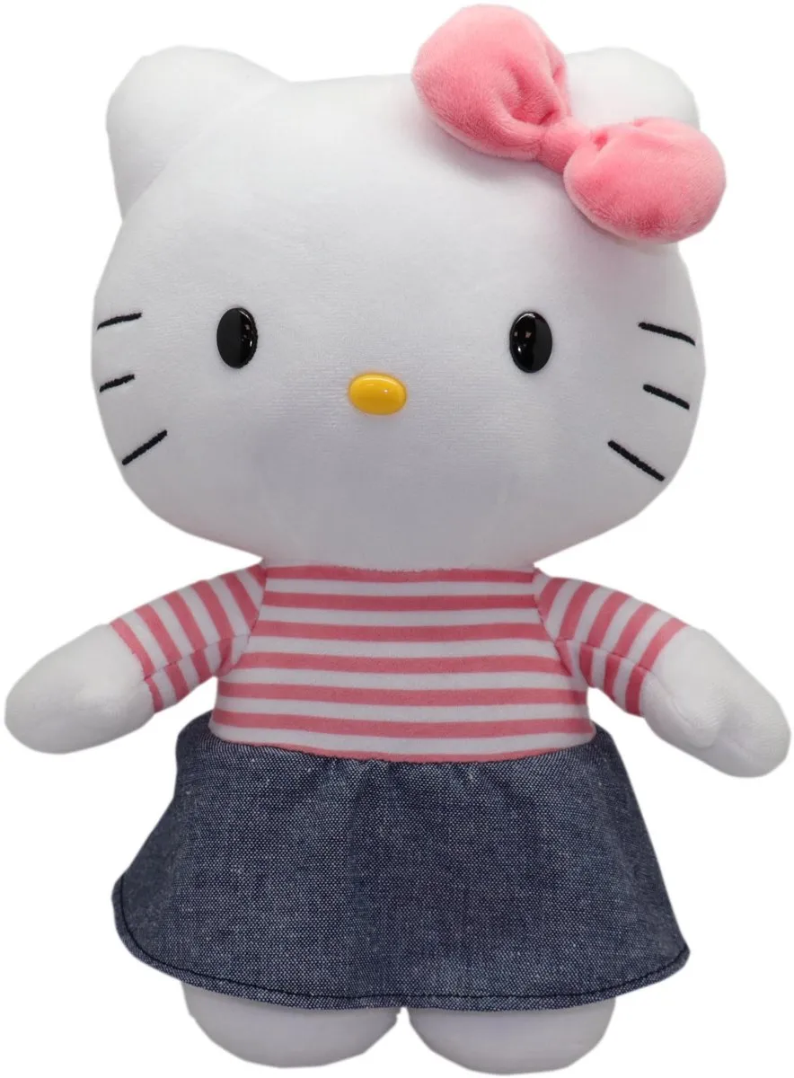 Knuffel - GPTOYS - HELLO KITTY - HKT131 - Denim jurkmodel - 30 cm - Vanaf 3 jaar