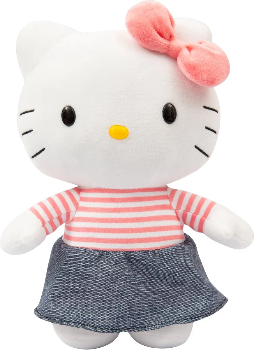 Knuffel - GPTOYS - HELLO KITTY - HKT131 - Denim jurkmodel - 30 cm - Vanaf 3 jaar