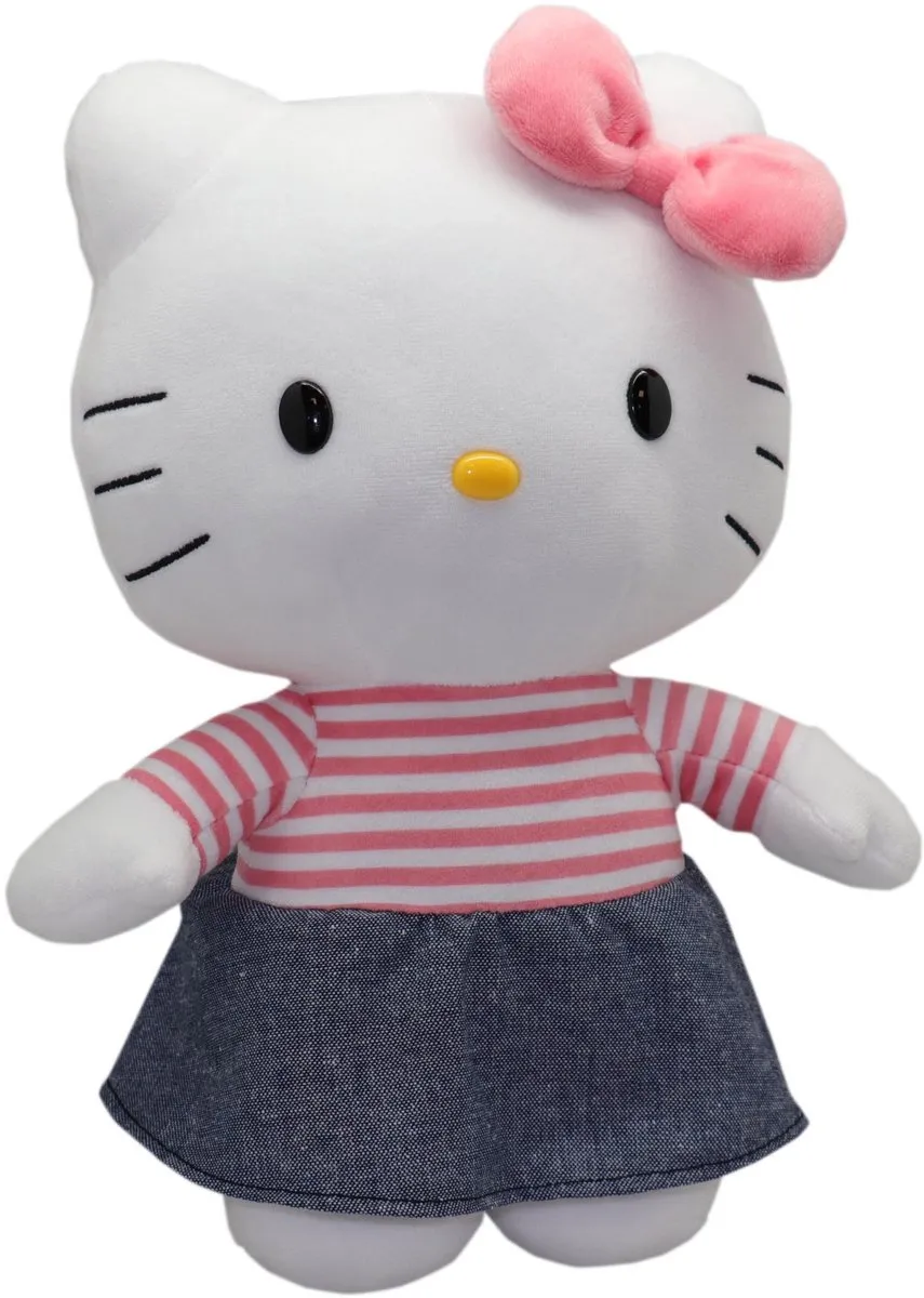 Knuffel - GPTOYS - HELLO KITTY - HKT131 - Denim jurkmodel - 30 cm - Vanaf 3 jaar
