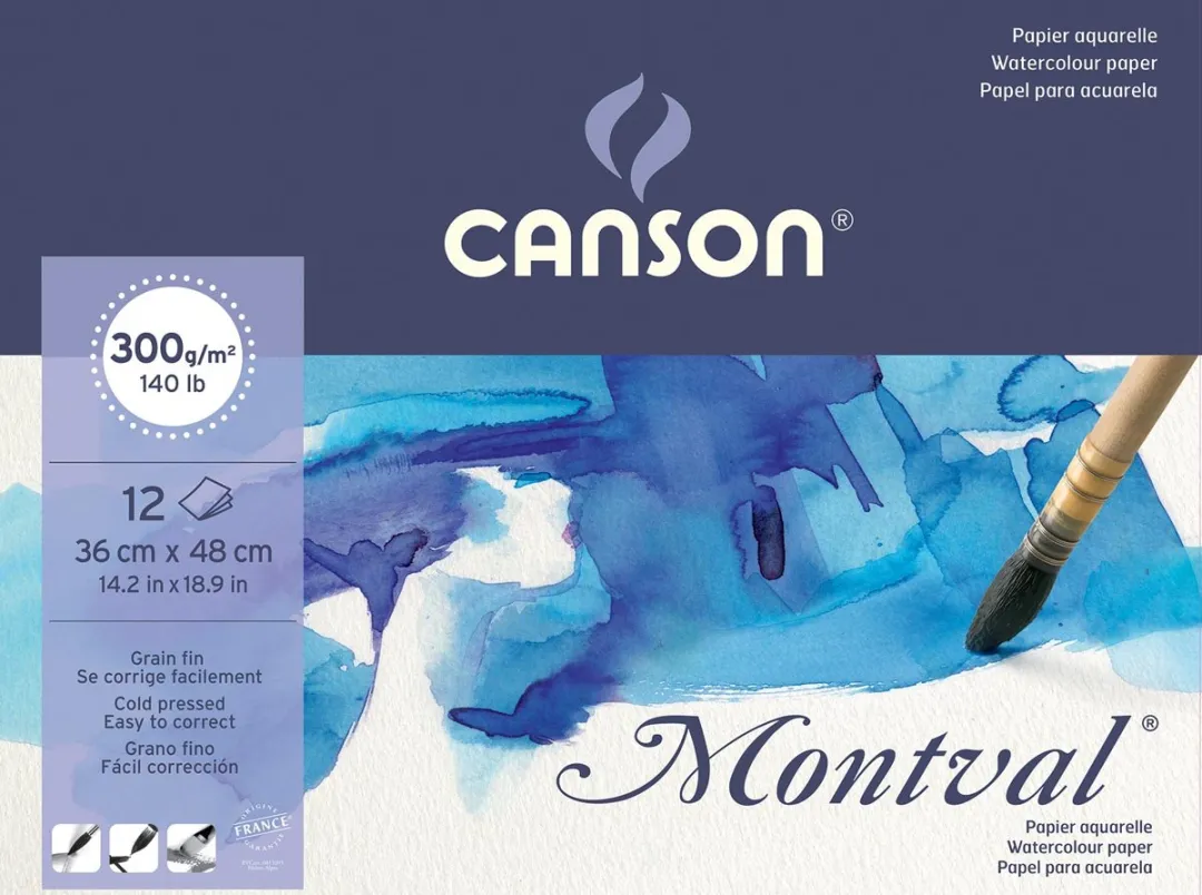 Canson Montval Aquarelpapier 300g/m²
