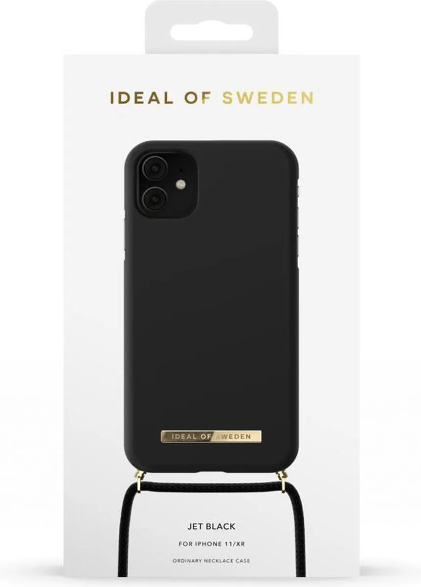 iDeal of Sweden iPhone 11 Hoesje met Koord - Zwart