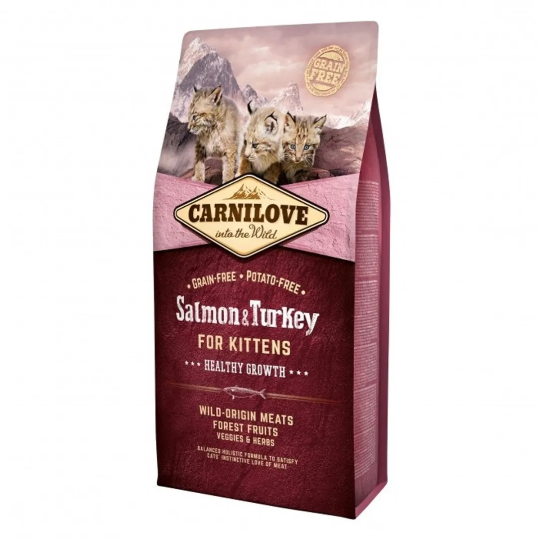 Carnilove Kat Salmon & Kalkoen Kittens 6kg