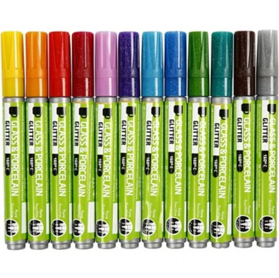 Creativ Company Glas- en Porseleinstift Glitter Set