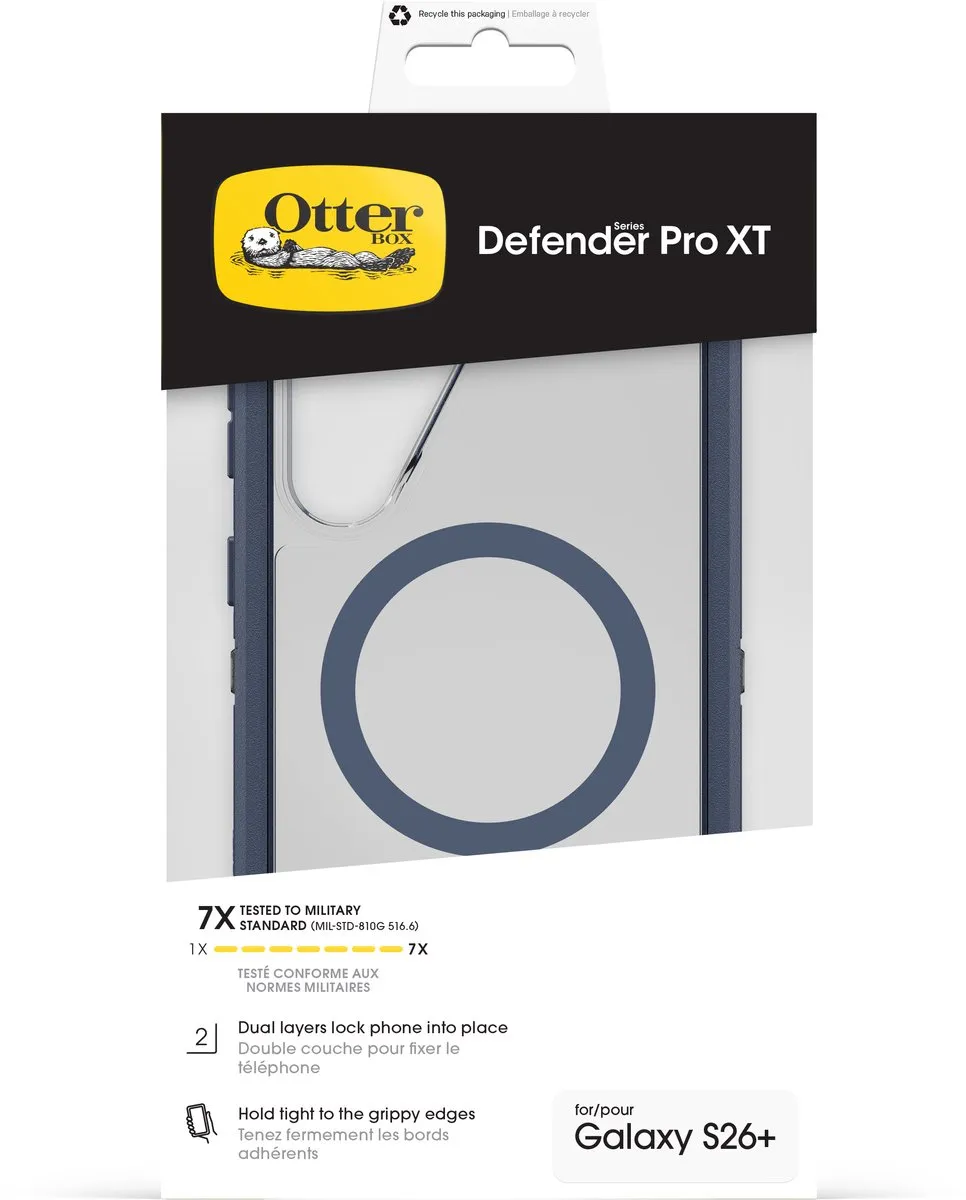 OtterBox Defender Pro XT Clear Series 77-99900 - Samsung Galaxy S26+ Hoes Blauw/Transparant