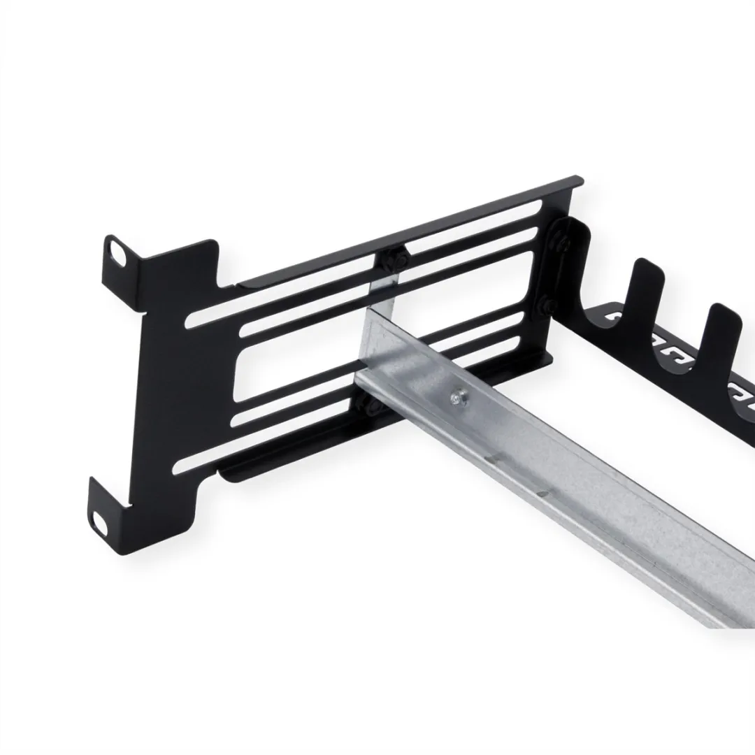 Value 19" Montageframe voor DIN-rail - Zwart - afbeelding 3 van 6