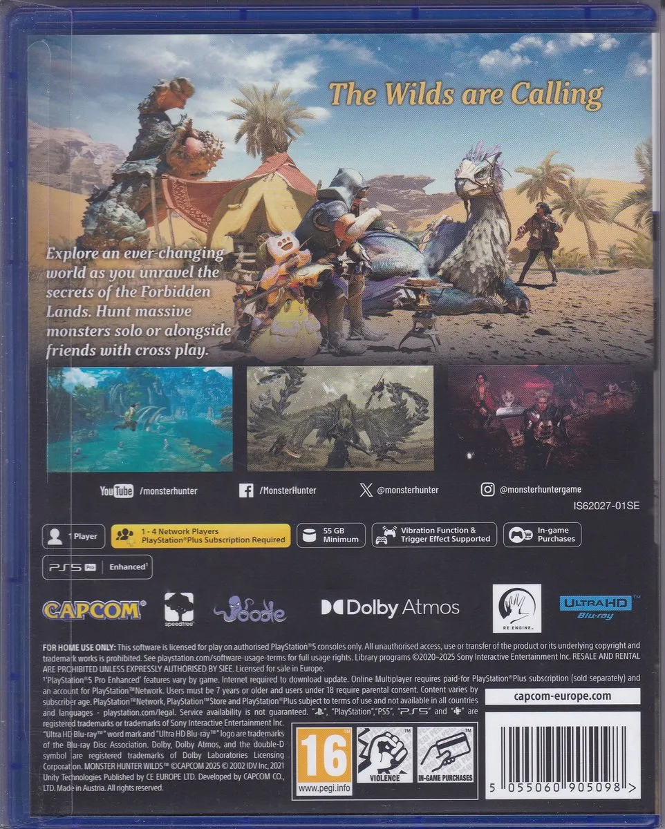 Capcom Monster Hunter Wilds Lenticular Edition PS5