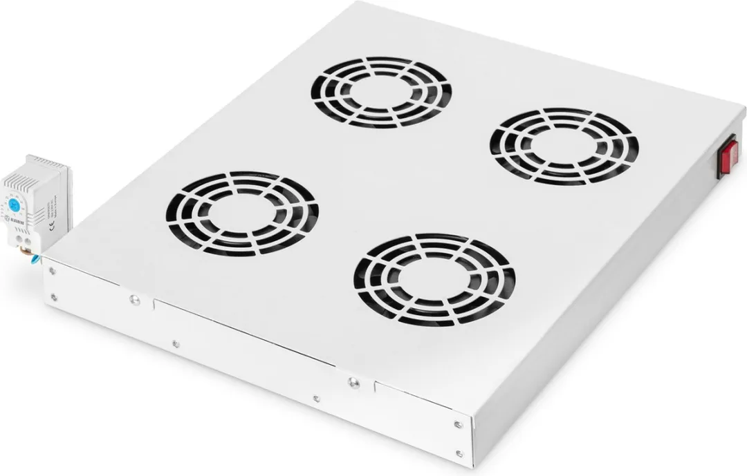 Digitus DN-19 FAN-4-HO 19 inch Ventilator - 4 Stuks Grijs
