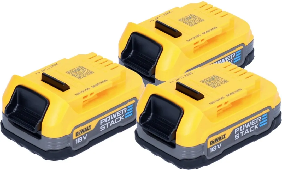DeWalt DCBP 034 Powerstack Accu 18V 1,7Ah - 3 Stuks