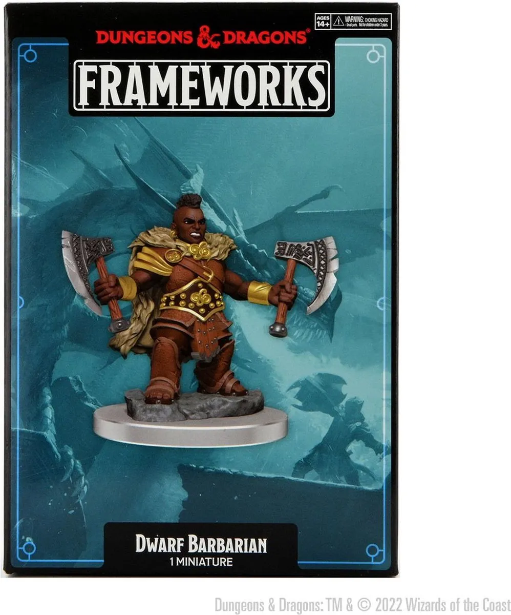 Wizkids D&D Frameworks Dwerg Barbare Vrouwelijk