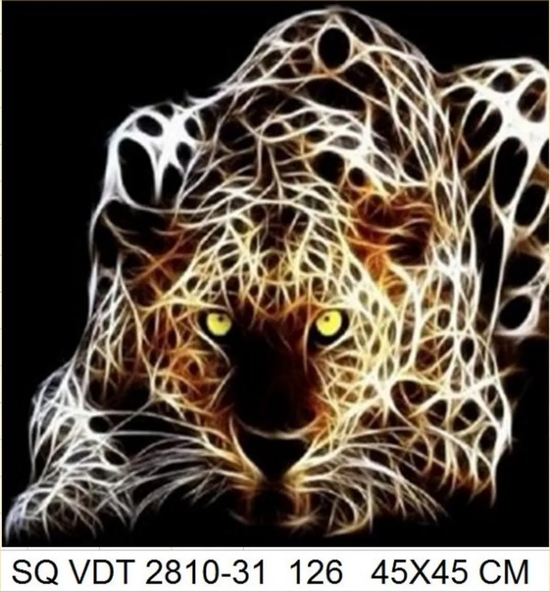 VDTOYS Diamond Painting VDTB126 - Lighting Panther - 45x45cm