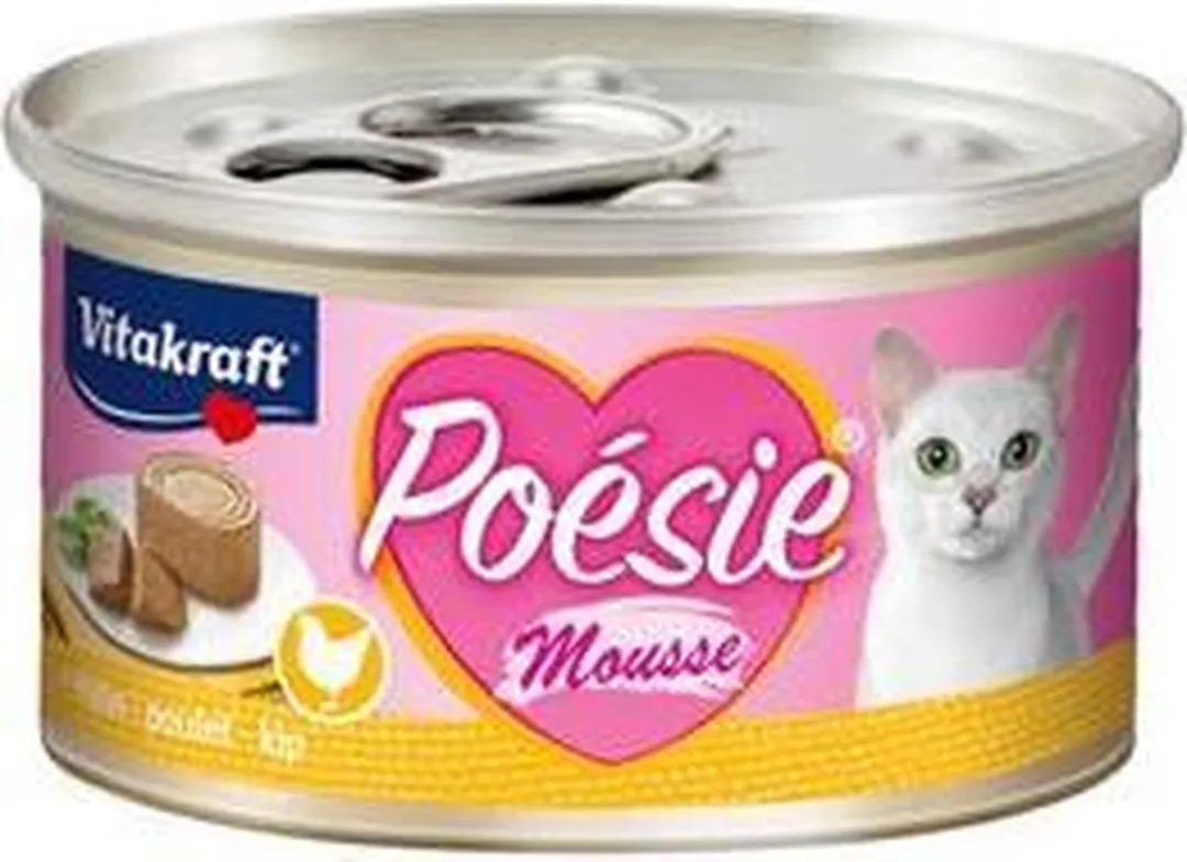 Vitakraft Poésie Mousse Blikje Kattenvoer Kip - 12x85g