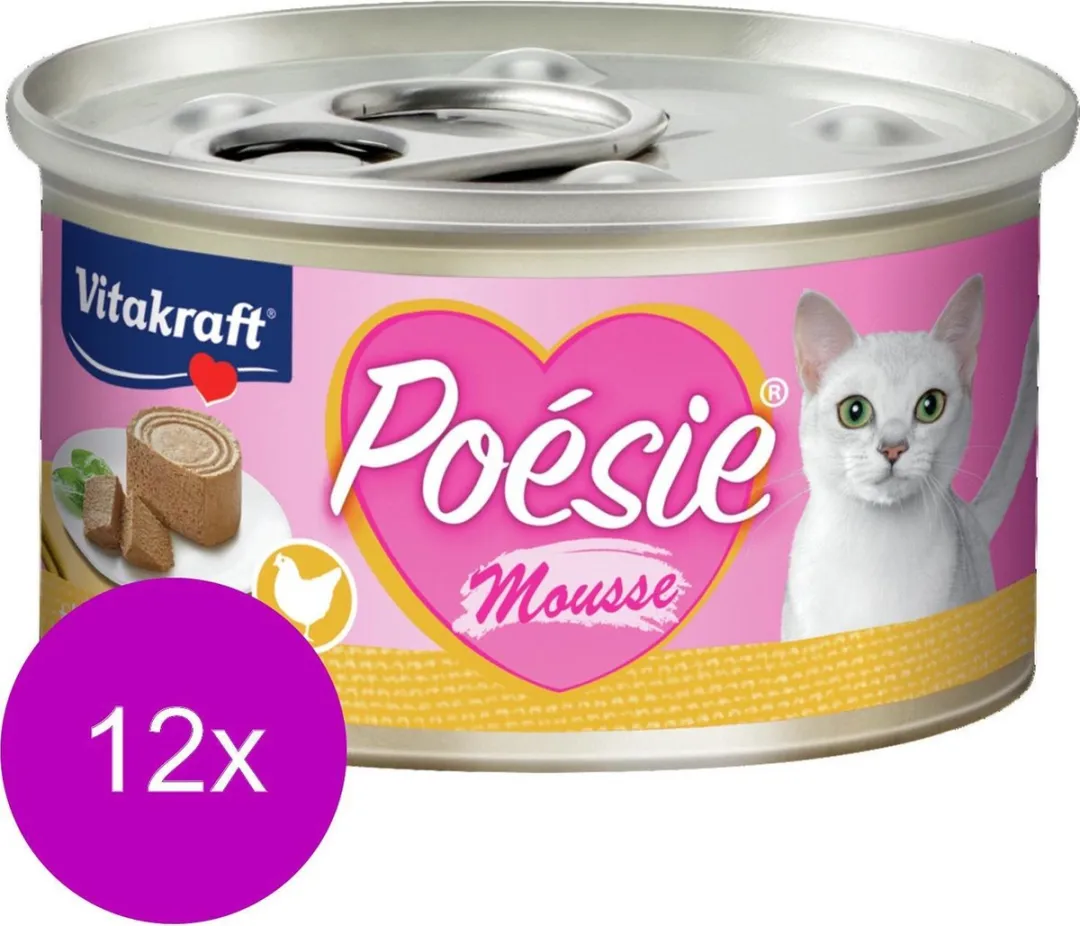 Vitakraft Poésie Mousse Blikje Kattenvoer Kip