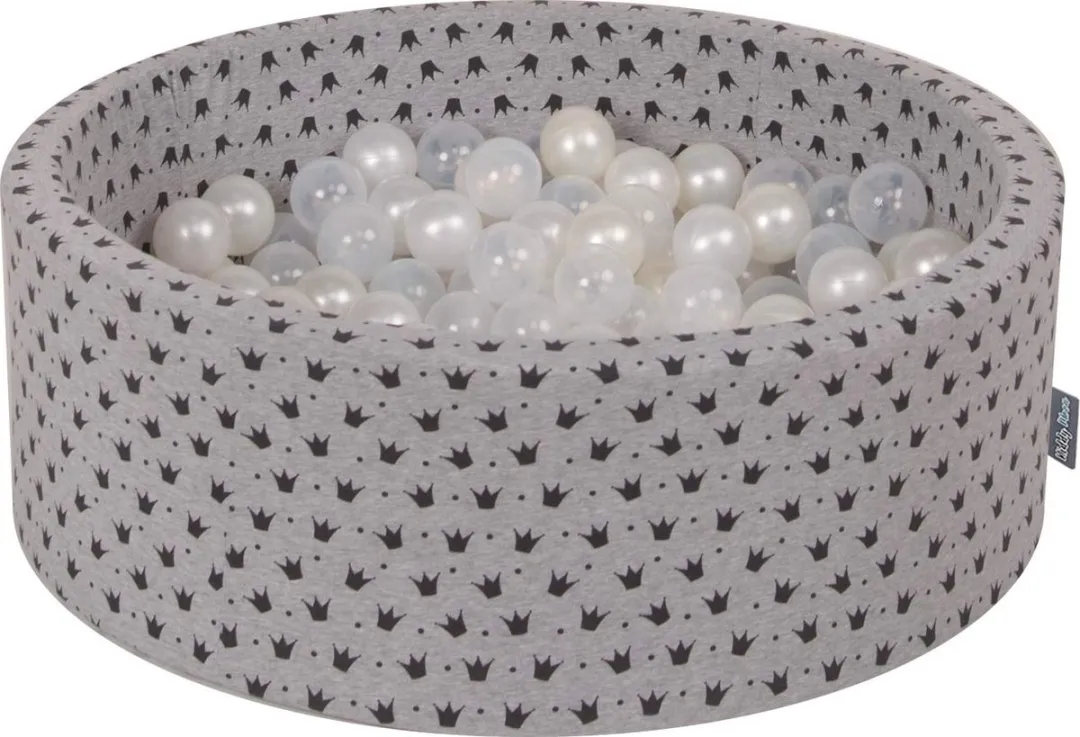 KiddyMoon Ballenbakballen Ø7cm - 200 Stuks - Parel/Transparant