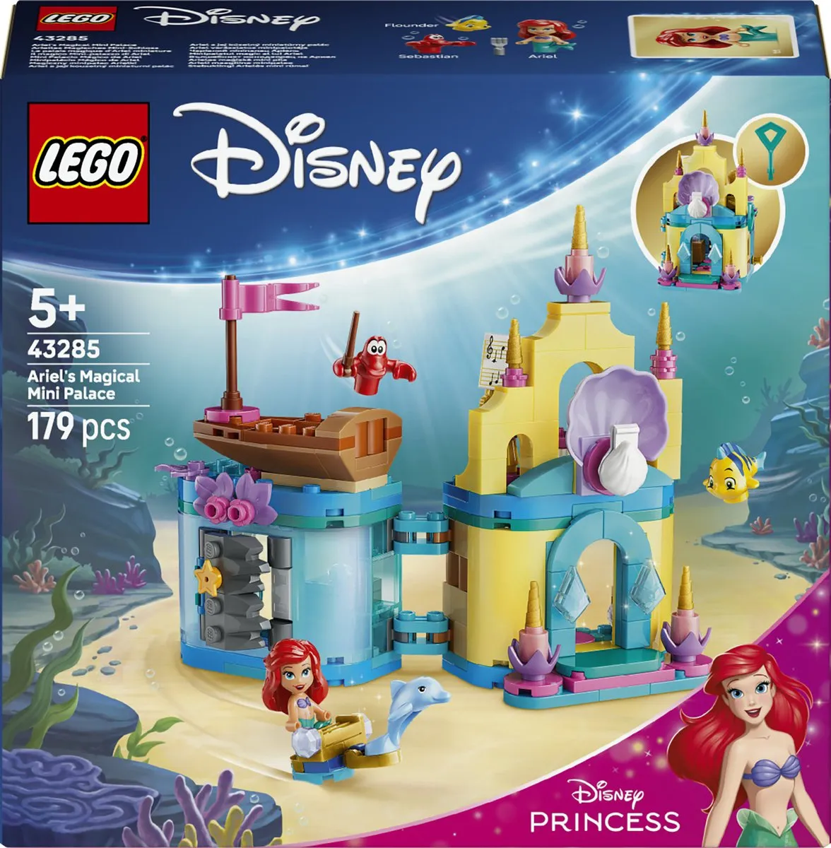 LEGO Disney Princess Arielles Magisch Mini-Schloss 179 Stenen - 3 Minifiguren - Multicolor