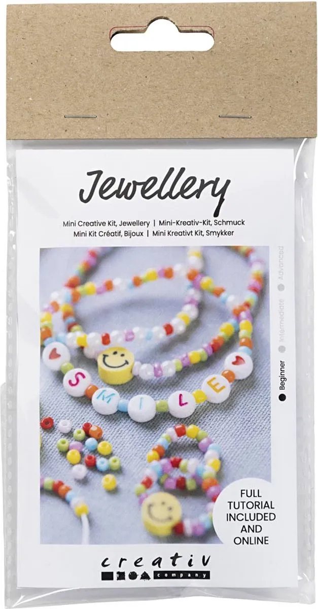 Creativ Company Mini Hobbyset Sieraden Smileys Armbandjes