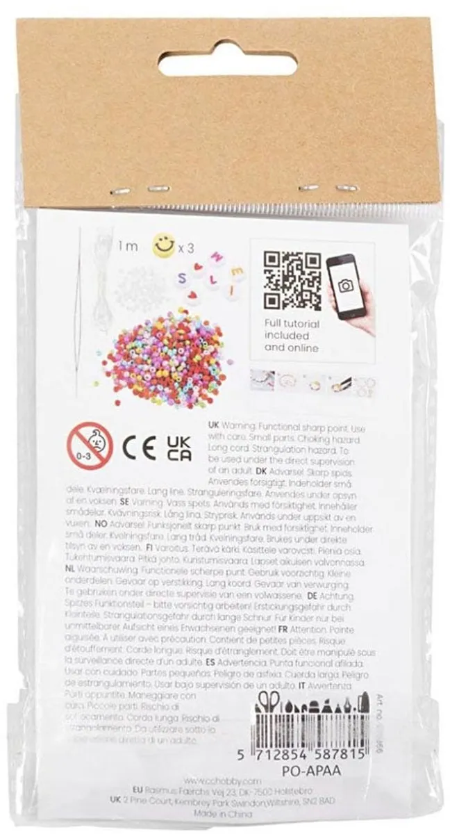 Creativ Company Mini Hobbyset Sieraden Smileys Armbandjes - Multicolor