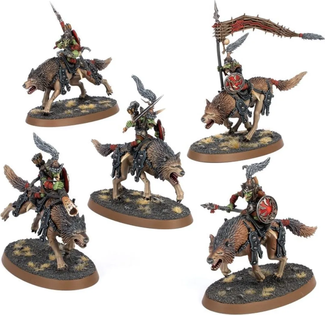 Games Workshop Gloomspite Gitz Snarlfang Riders - 114 Onderdelen