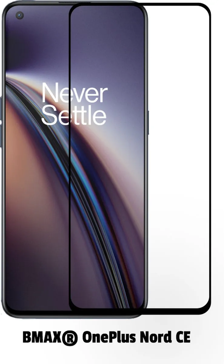 BMAX OnePlus Nord CE Screenprotector Glas 2 Stuks - Zwart