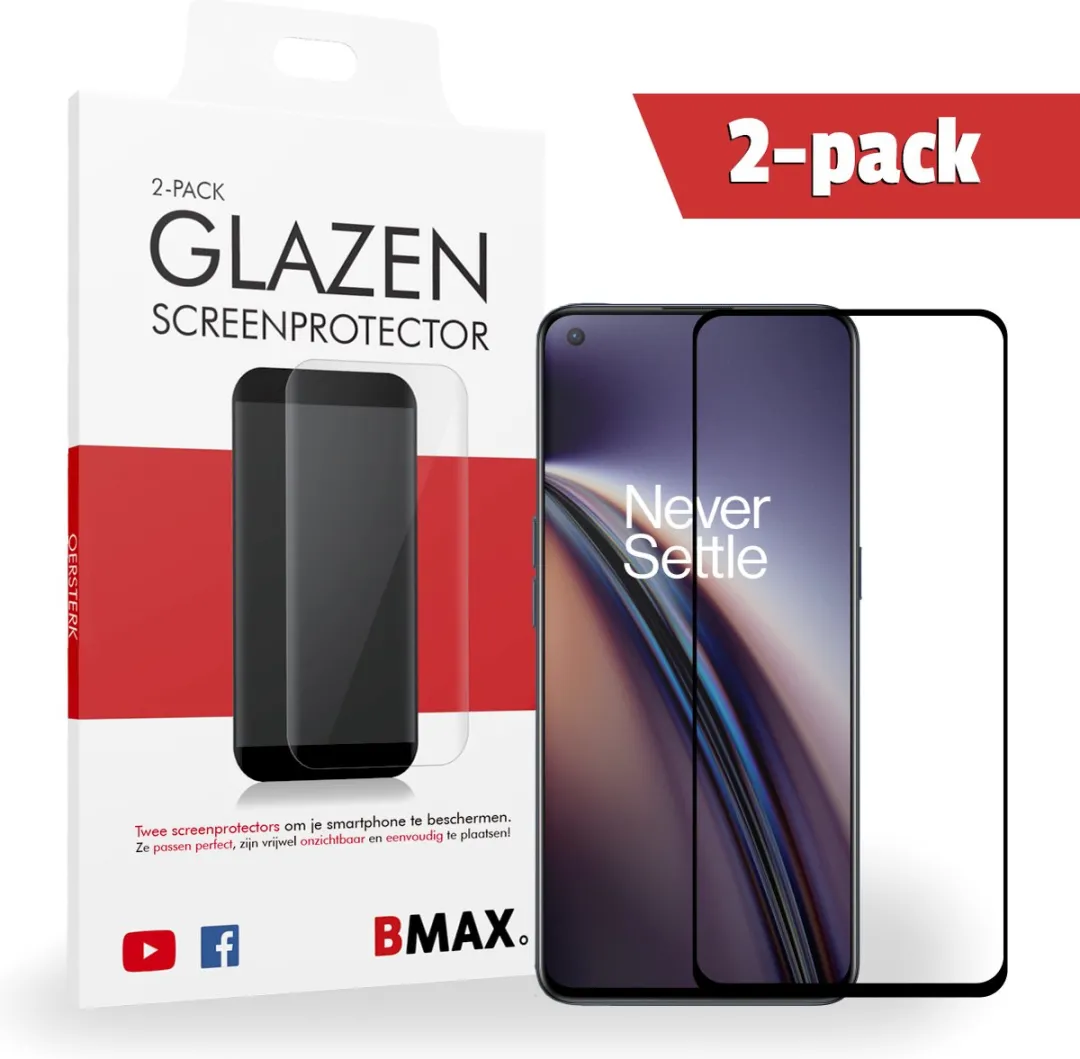 BMAX OnePlus Nord CE Screenprotector Glas 2 Stuks