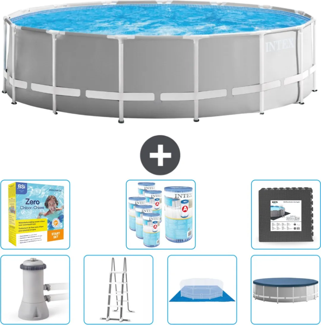 Intex Rond Prism Frame Zwembad 457x122cm