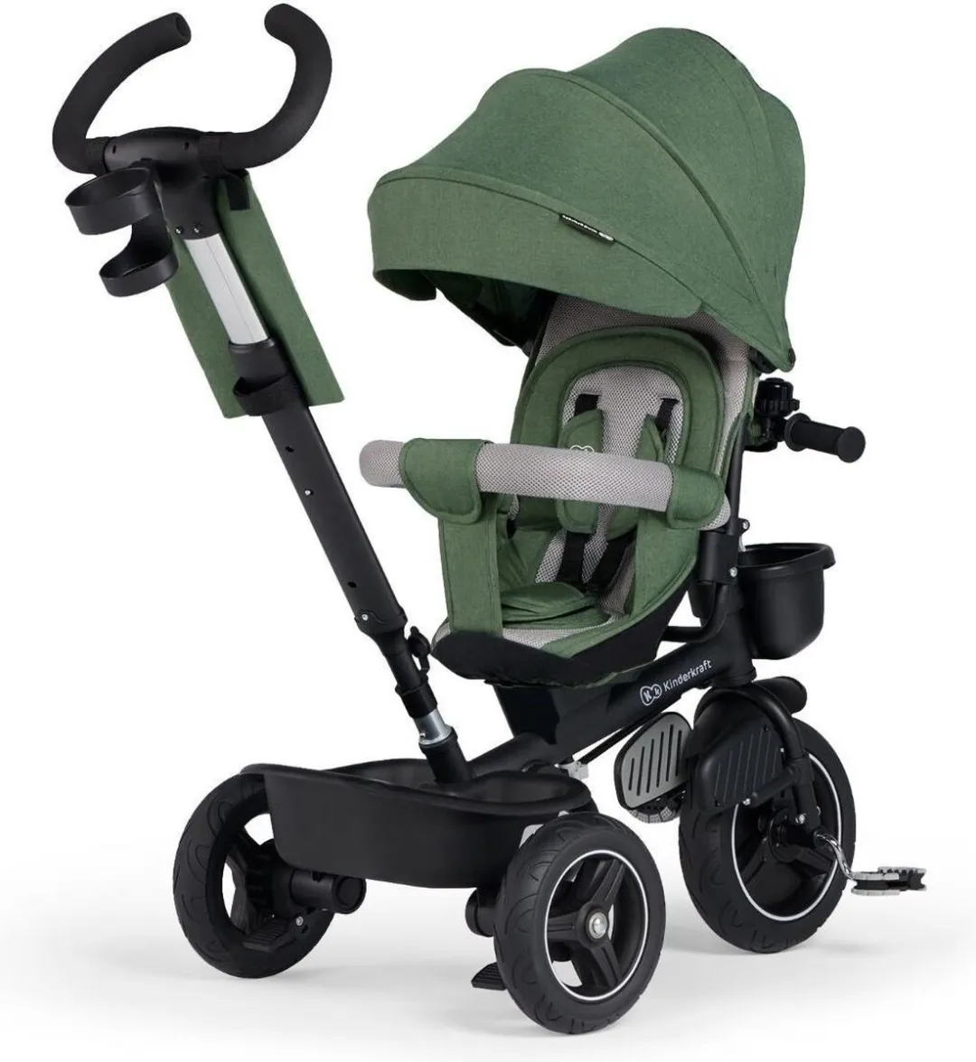 KinderKraft SPINSTEP 5-in-1 Driewieler - Groen - afbeelding 2 van 6