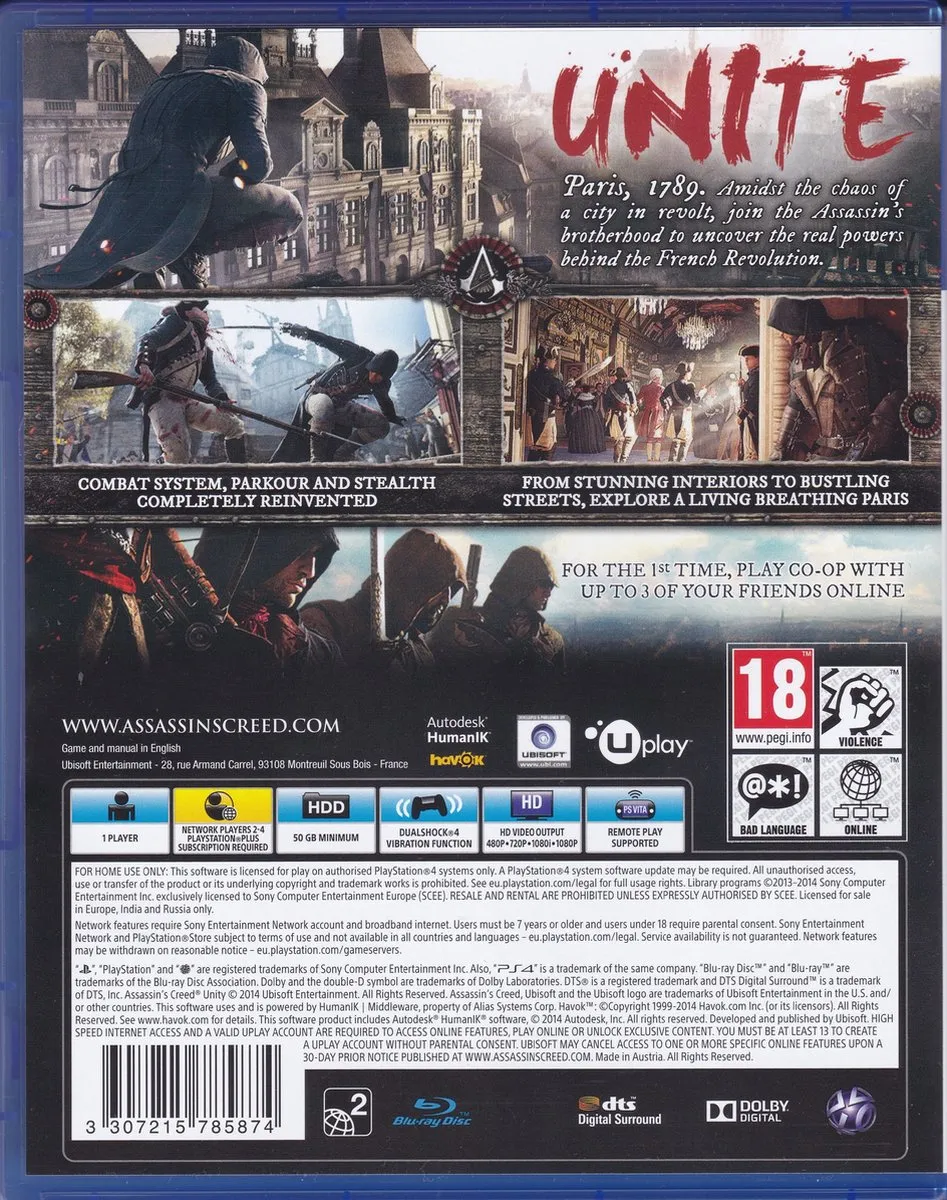 Ubisoft Assassin's Creed Unity - PS4