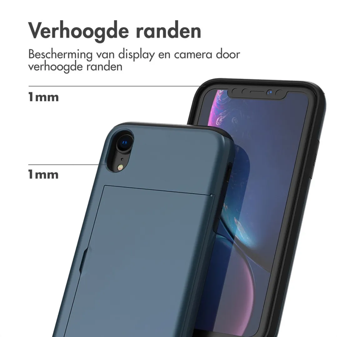 Imoshion Hoesje iPhone XR - 2 Pasjes - Donkerblauw