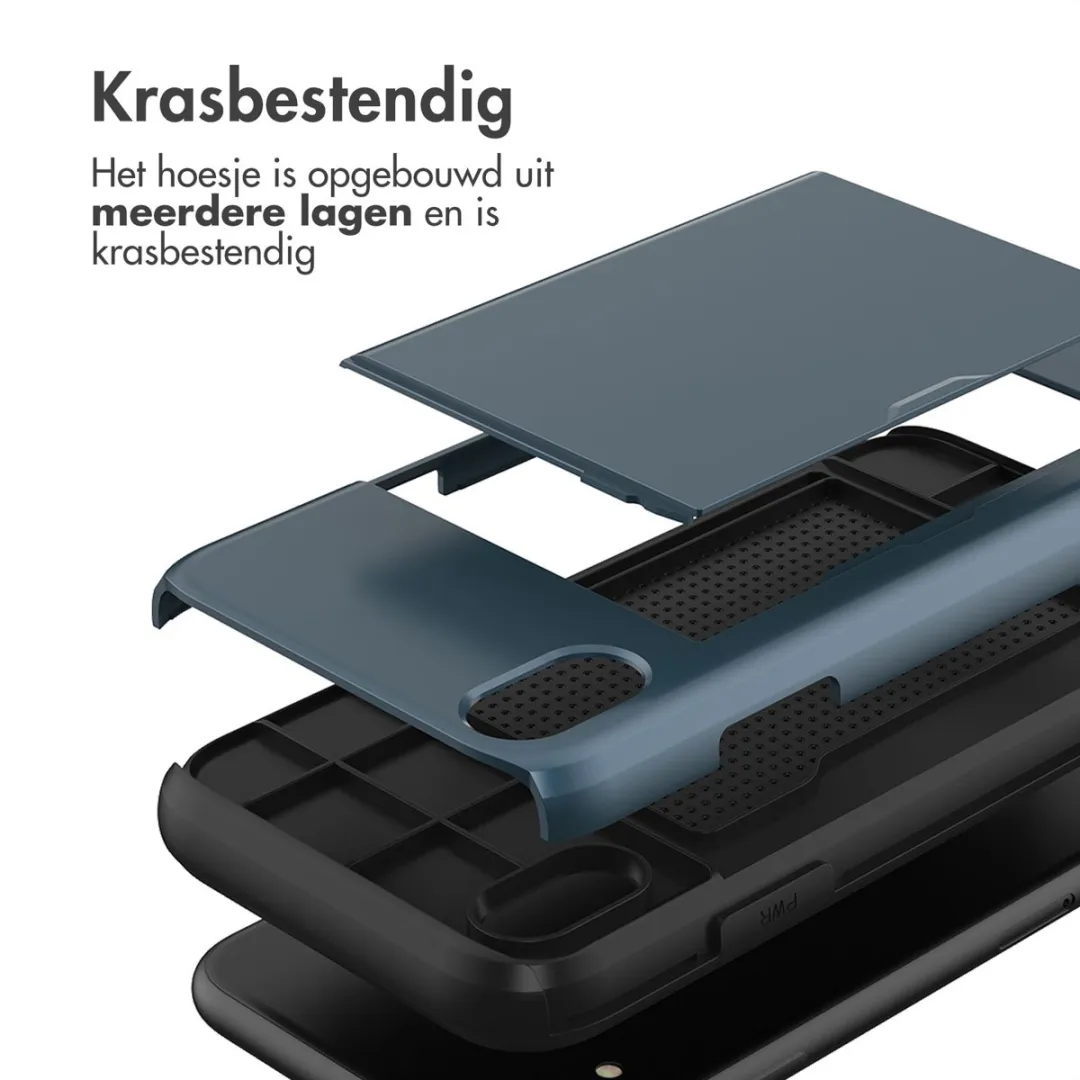 Imoshion Hoesje iPhone XR - 2 Pasjes - Donkerblauw
