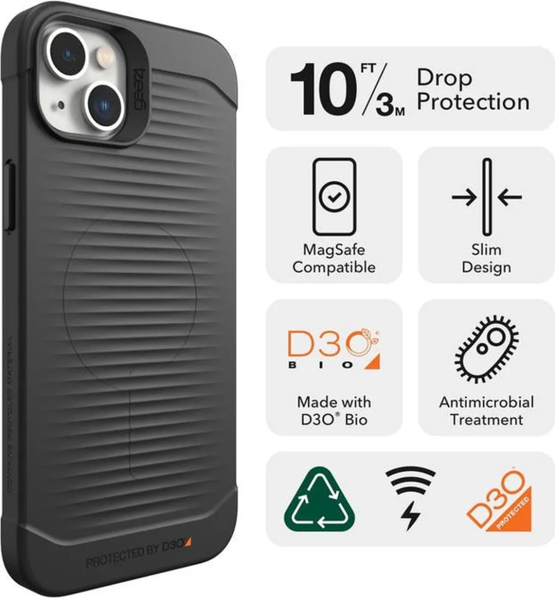 Gear4 Havana hoesje geschikt voor iPhone 14 Pro Max - zwart