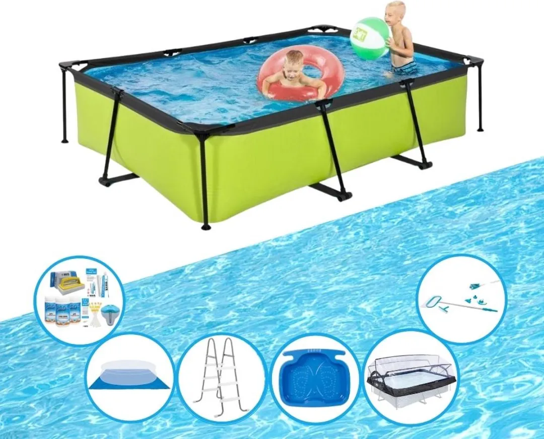 EXIT Toys Zwembadset Lime 300x200x65cm