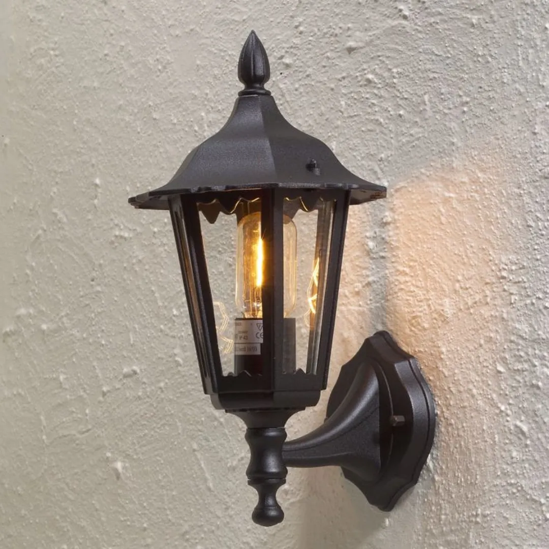 Konstsmide Firenze Wandlamp 60W E27 - Matzwart