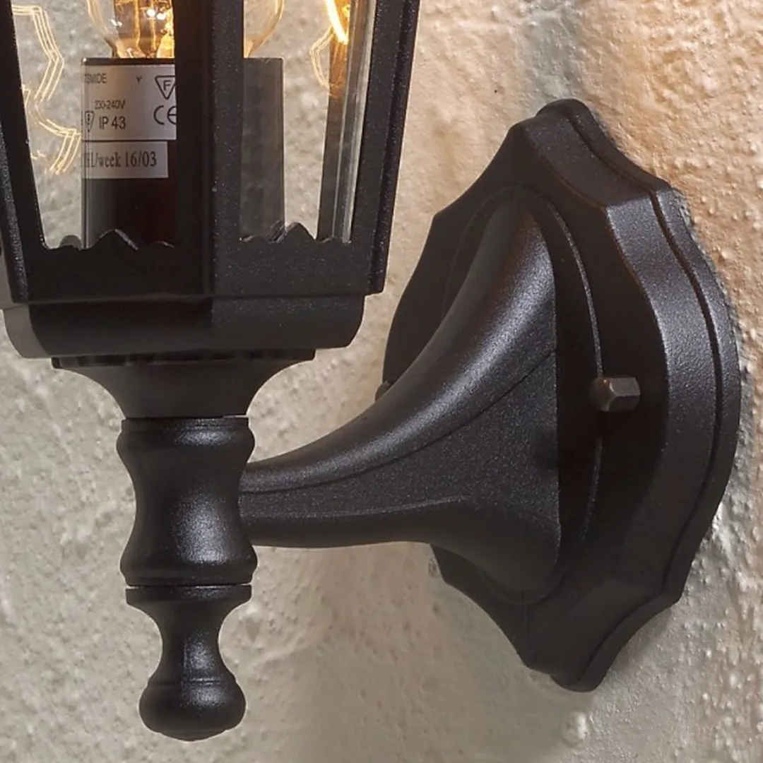 Konstsmide Firenze Wandlamp 60W E27 - Matzwart