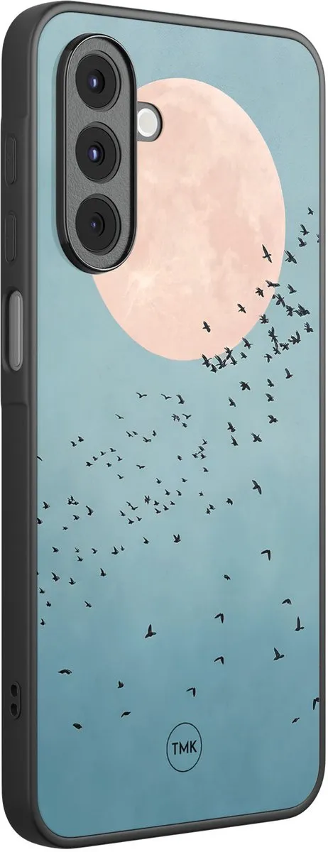 Casevibes Galaxy A17 Moon Birds Hoesje - Blauw - TPU
