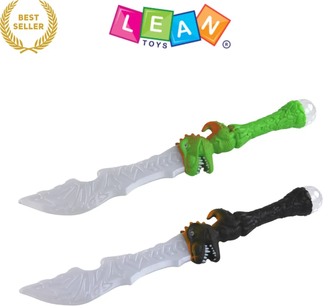 Lean Toys Dinosaur Lightsaber Groen