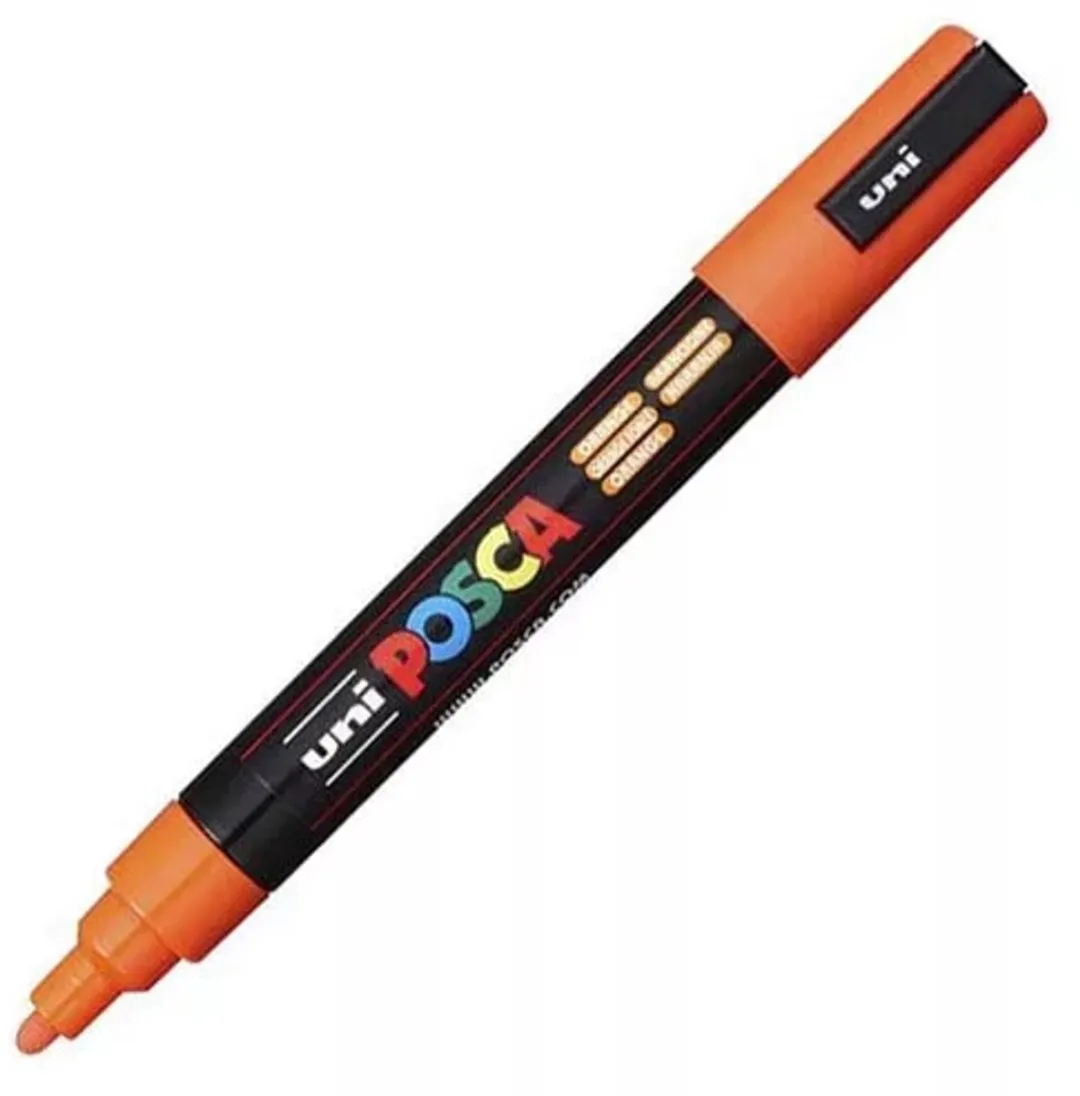 Posca PC-3M Fine Tip Verfstiften - Donkeroranje - 6 Stuks - afbeelding 6 van 6